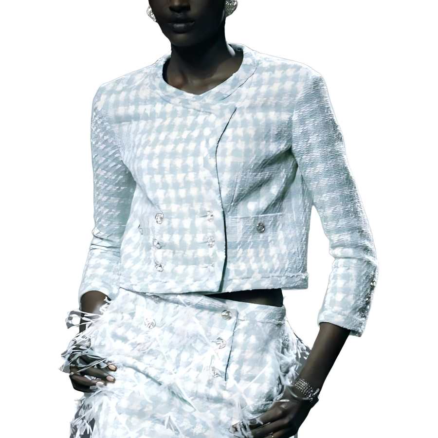 CHANEL CHANEL Jackets & Coats Women's Light Blue