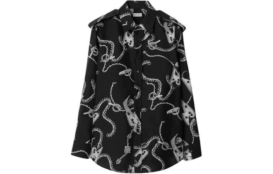 Burberry Knight Hardware Long Sleeved Shirt