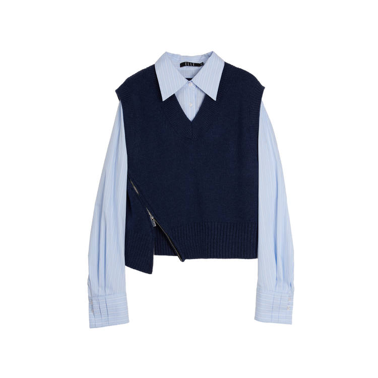 ELLE Knitwear Women's Navy Blue