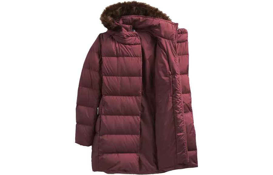 THE NORTH FACE Jackets Women's Red Hooded Thickened Other