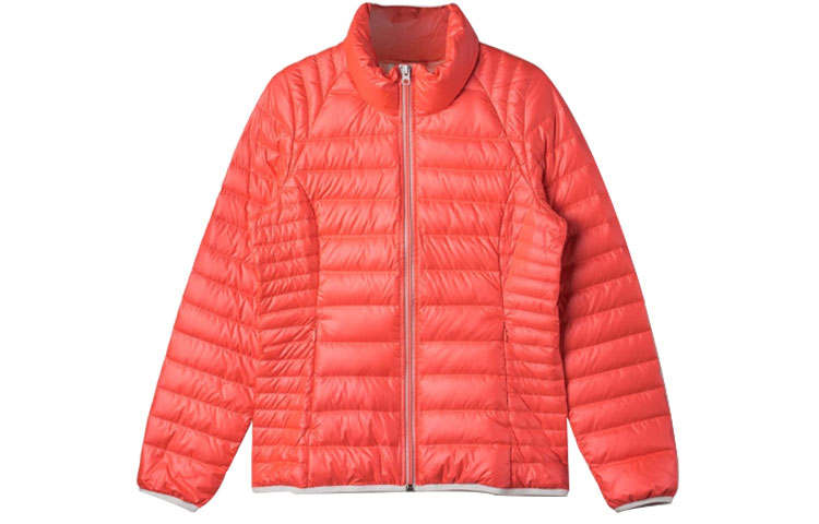 Adidas Neo Down Jackets Women's Orange Stand Collar Moderate Down Jacket