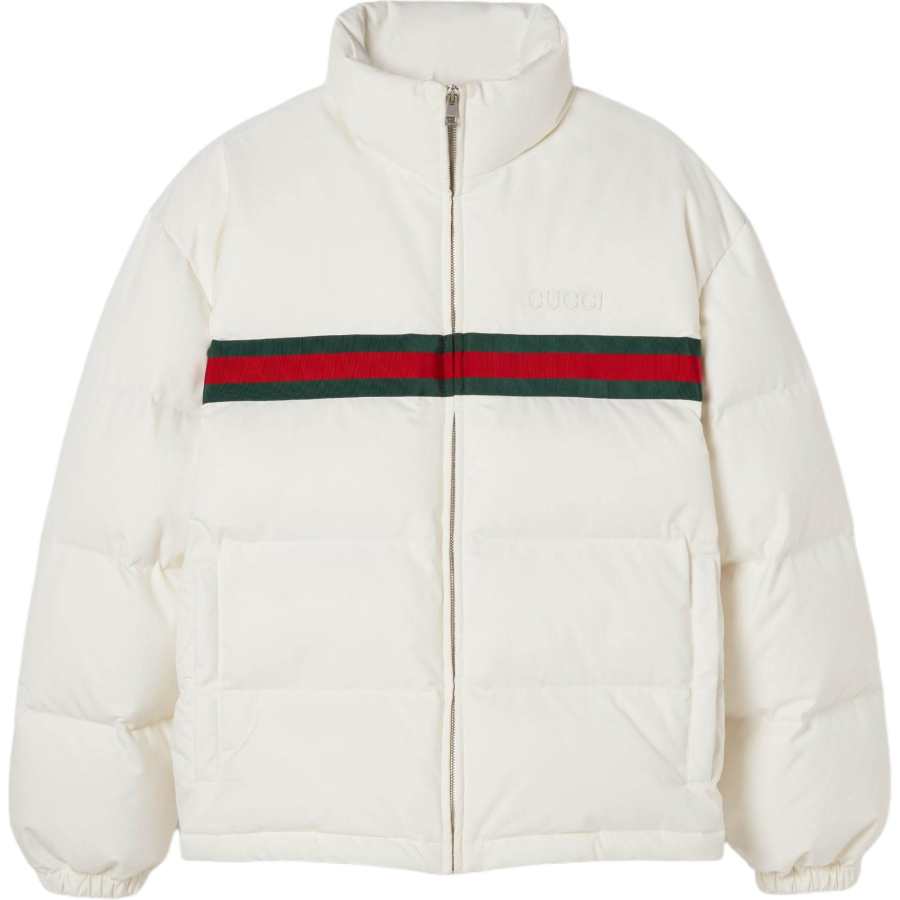GUCCI GUCCI Twill Zip Up Bomber Jacket