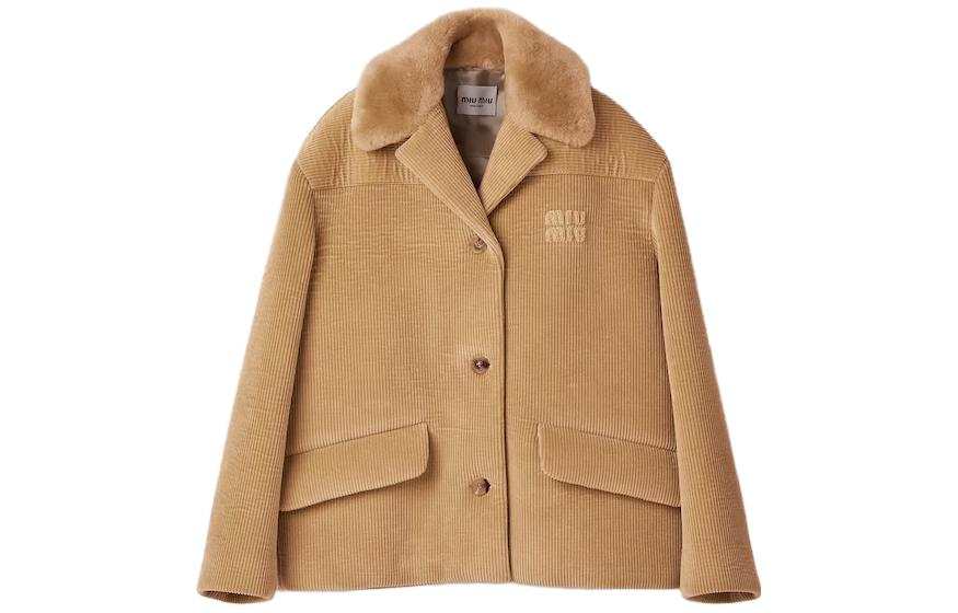 MIU MIU SS23 Jacket Women's Camel Brown