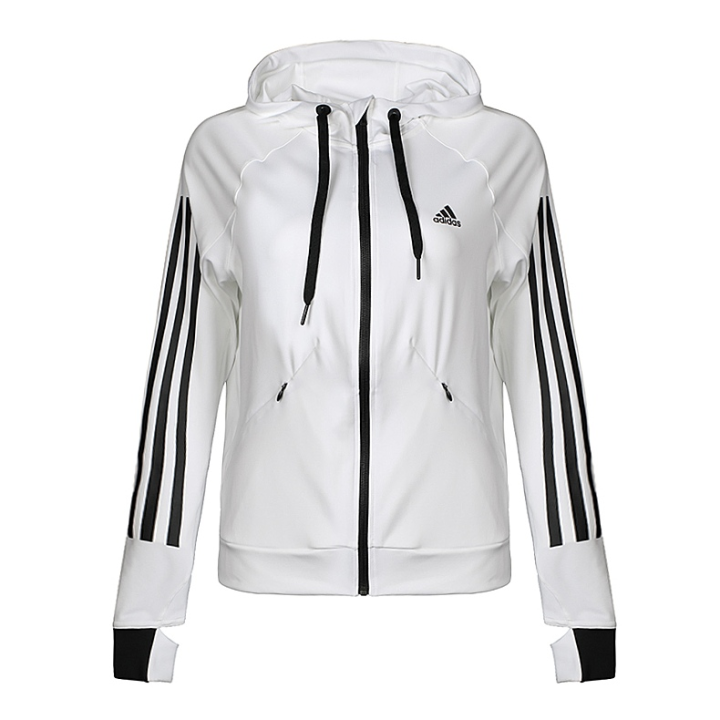 Adidas Adidas Jackets Women's White Hooded Moderate Other
