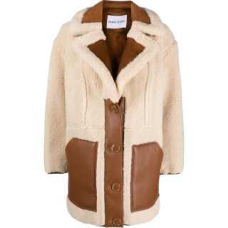 STAND STUDIO Single breasted Faux shearling Coat