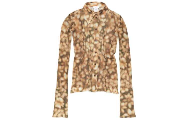 Acne Studios Acne Studios SS24 Print Shirt Women's Dark Brown