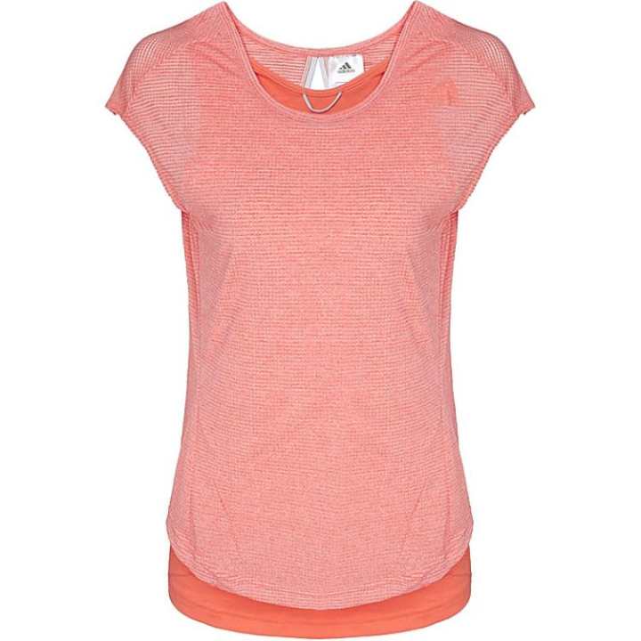 Adidas Adidas T Shirts Women's Red Crew Neck Moderate