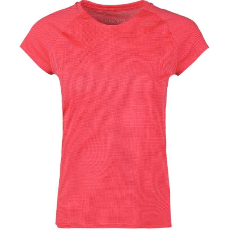 Adidas Adidas T Shirts Women's Red Crew Neck Moderate Nipped In Waist