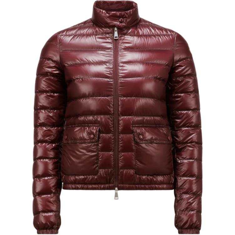 Moncler Lans Rib Bone Down Jacket Women's Burgundy