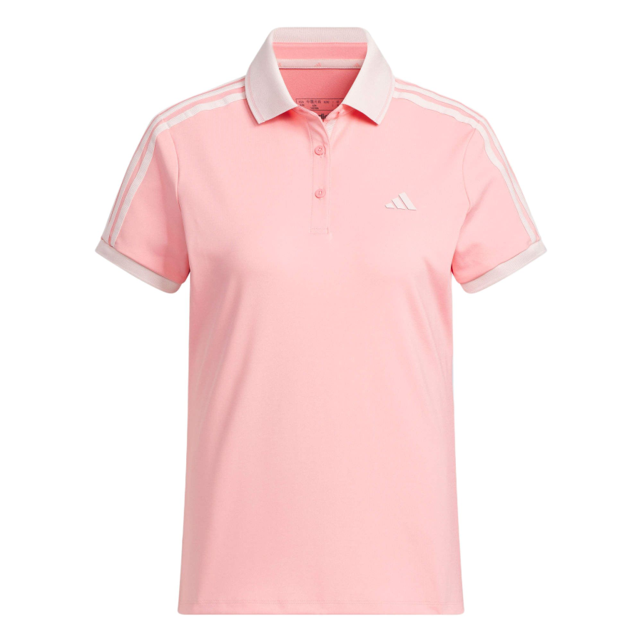 Adidas Adidas Polo Shirts Women's Pink Polo Collar Moderate