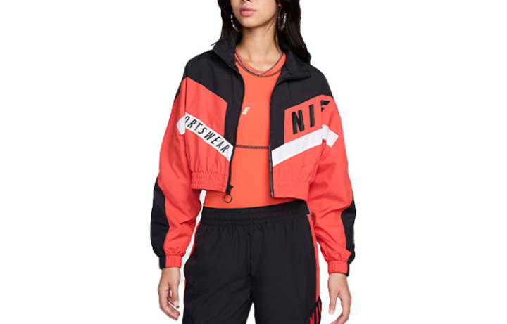 Nike Nike Sportswear Woven Jacket 'Light Crimson/Black'