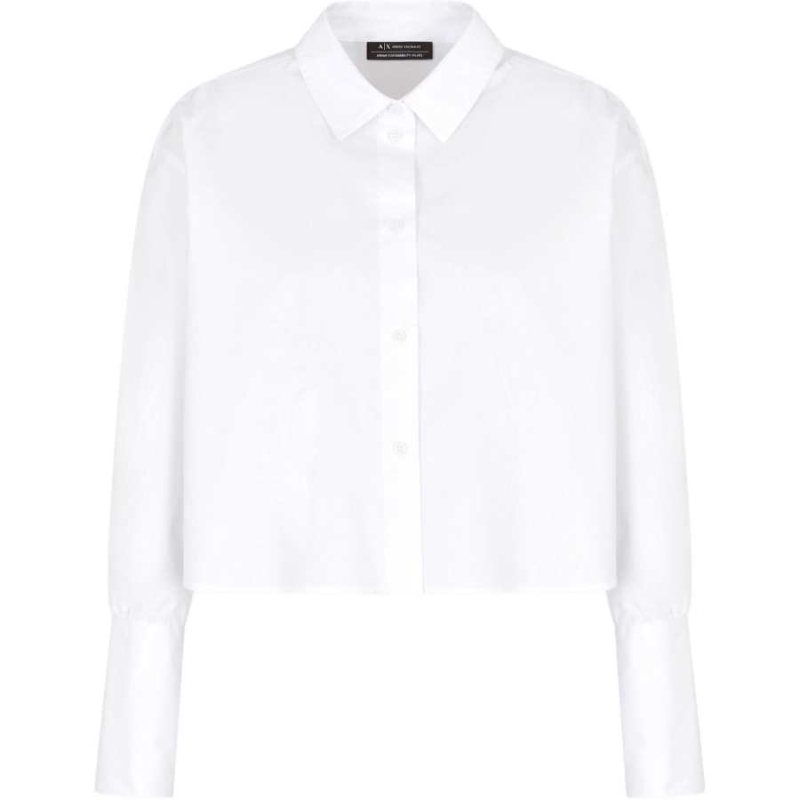 ARMANI EXCHANGE Armani Exchange long-sleeve cropped shirt