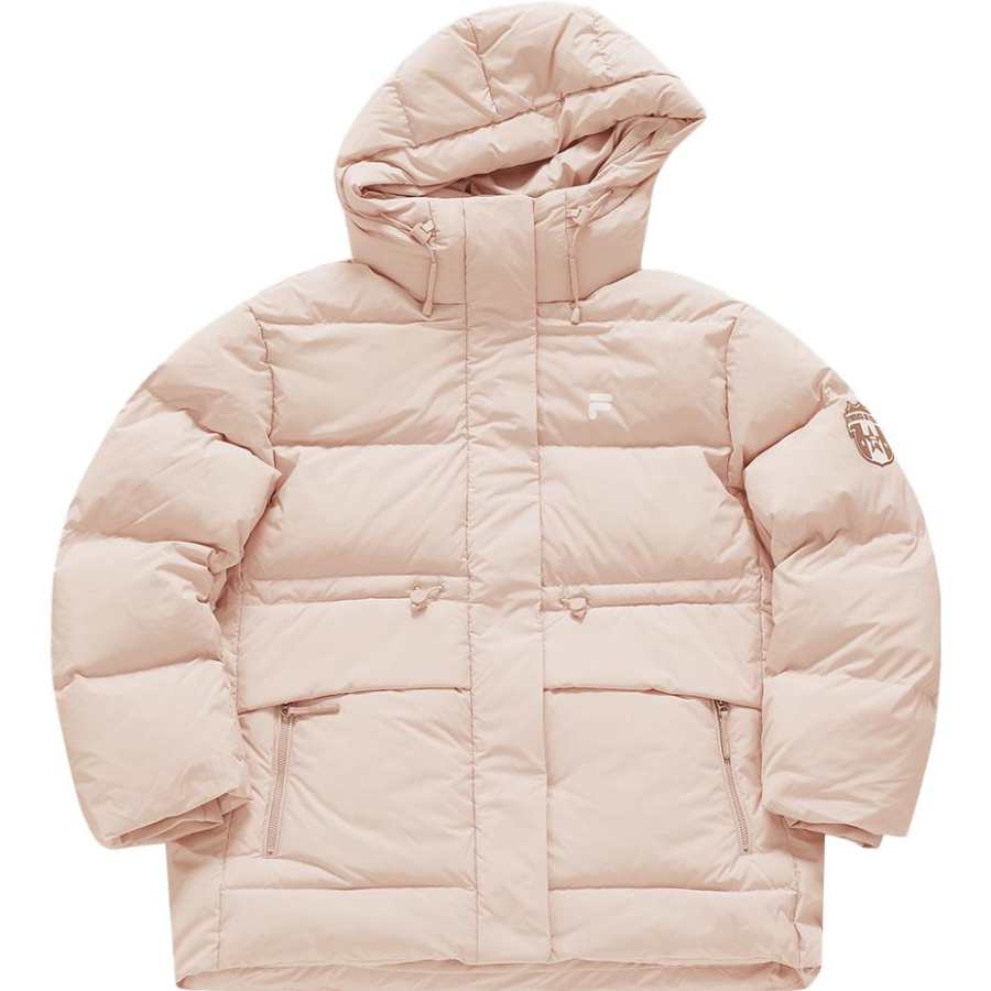 FILA FUSION UNIFORM Down Jacket Women's Leather Mud Pink