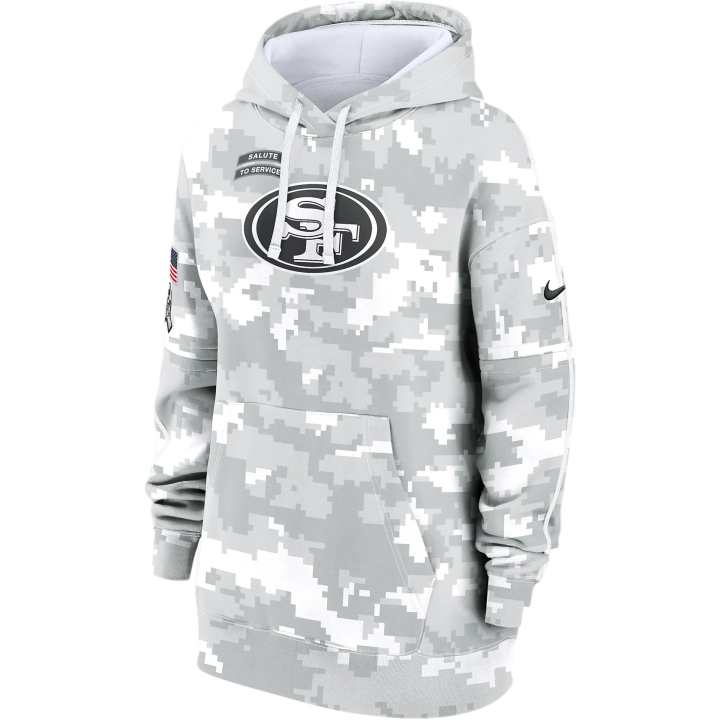 Nike Nike San Francisco 49ers Salute To Service Primary Edge Club Women's Nike Nfl Pullover Hoodie