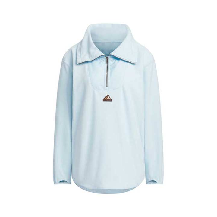 Adidas Adidas Sweatshirts Women's Blue Lapel Moderate