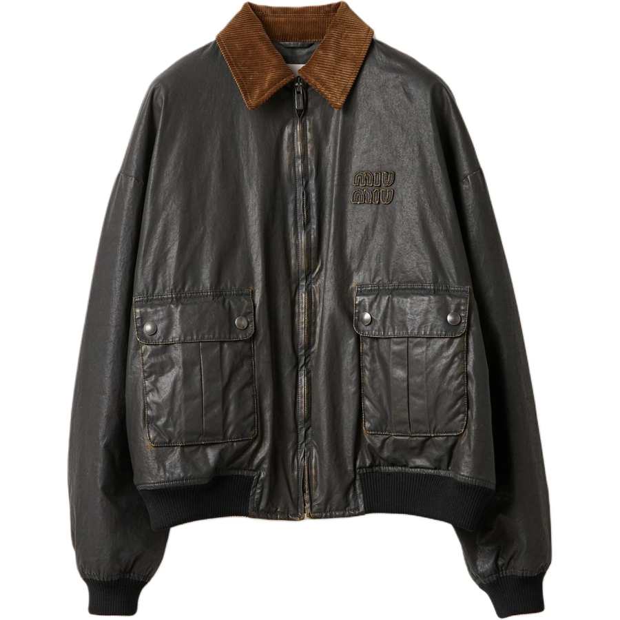 MIU MIU Miu Miu poplin bomber jacket