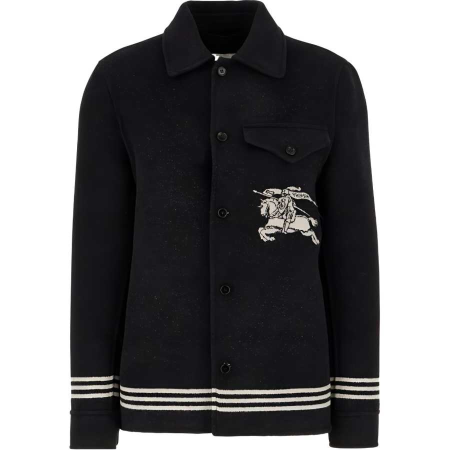 Burberry Ekd Motif Long Sleeved Jacket