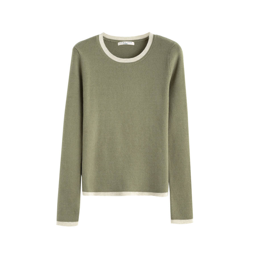 Tonlion Knitwear Women's Mustard Green