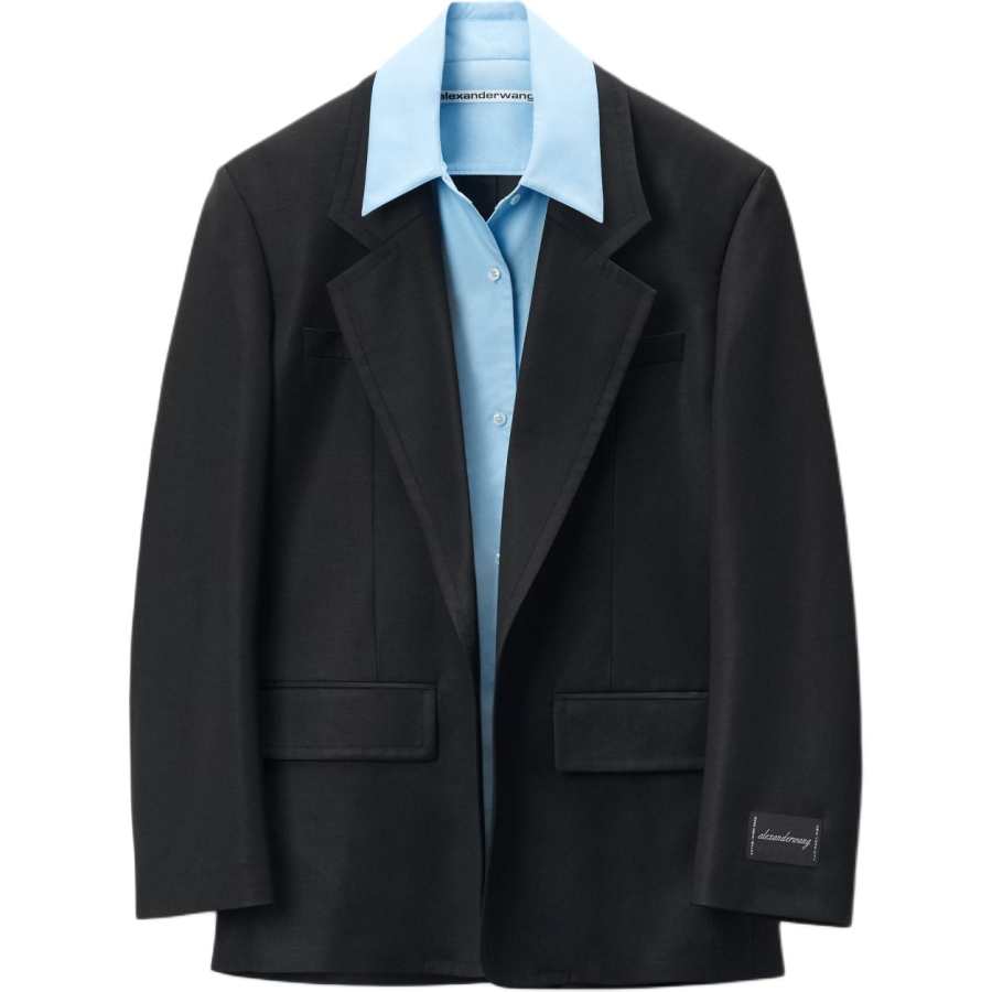 Alexander Wang Alexander Wang Layered Single Breasted Blazer