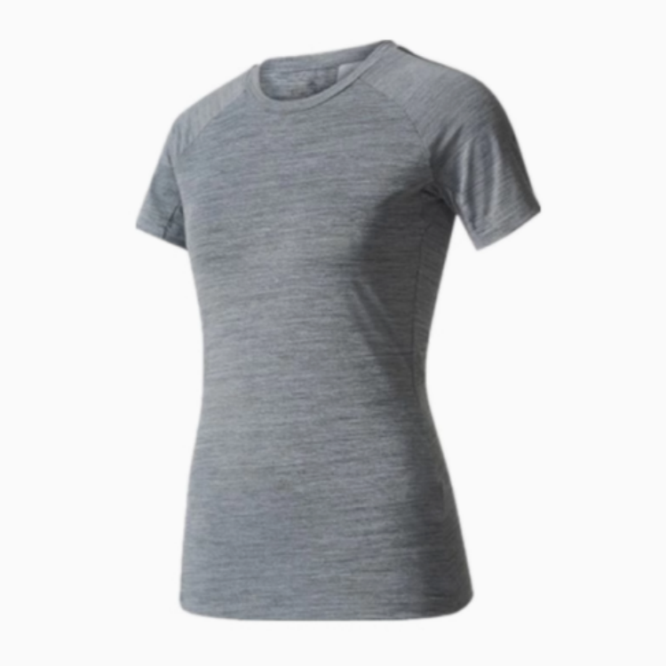 Adidas Adidas T Shirts Women's Gray Crew Neck Moderate Other