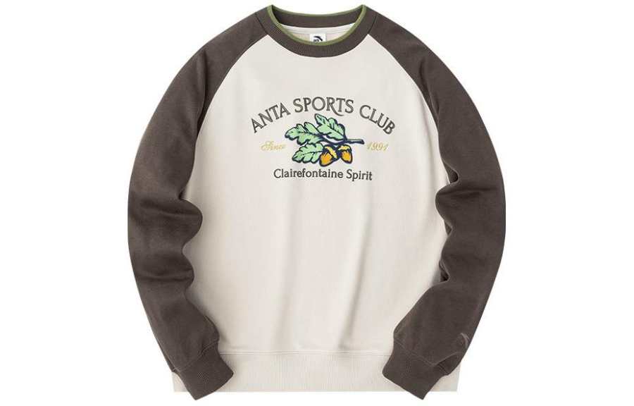 Anta Life Collection Sweatshirt Women's Nude Apricot White