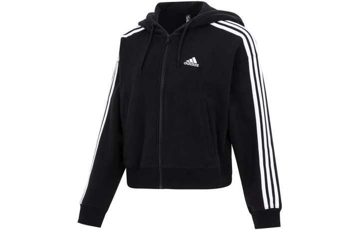 Adidas Adidas Jackets Women's Black Hooded Moderate Other