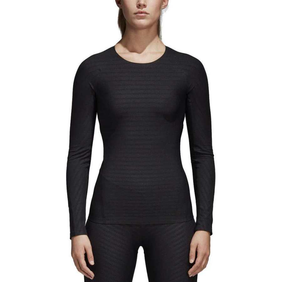 Adidas Adidas T Shirts Women's Black Crew Neck Moderate