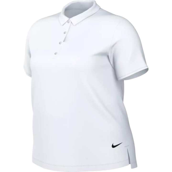 Nike Nike Polo Shirts Women's White Polo Collar Moderate Straight Fit