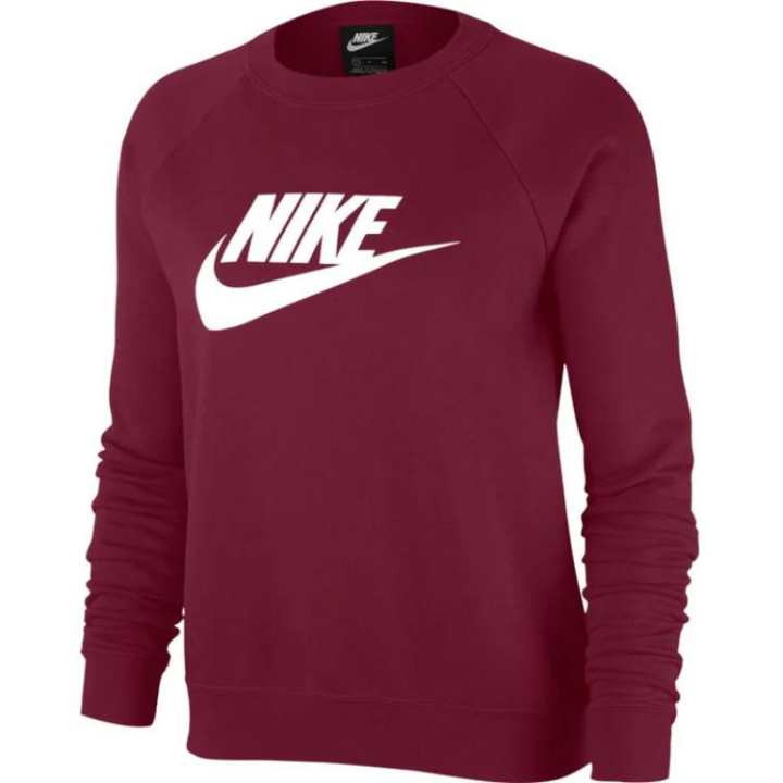 Nike Nike T Shirts Women's Dark Red Crew Neck Moderate Straight Fit
