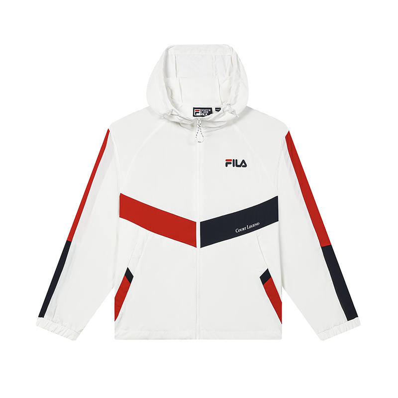 FILA Jackets Women's Cloud White Hooded Moderate