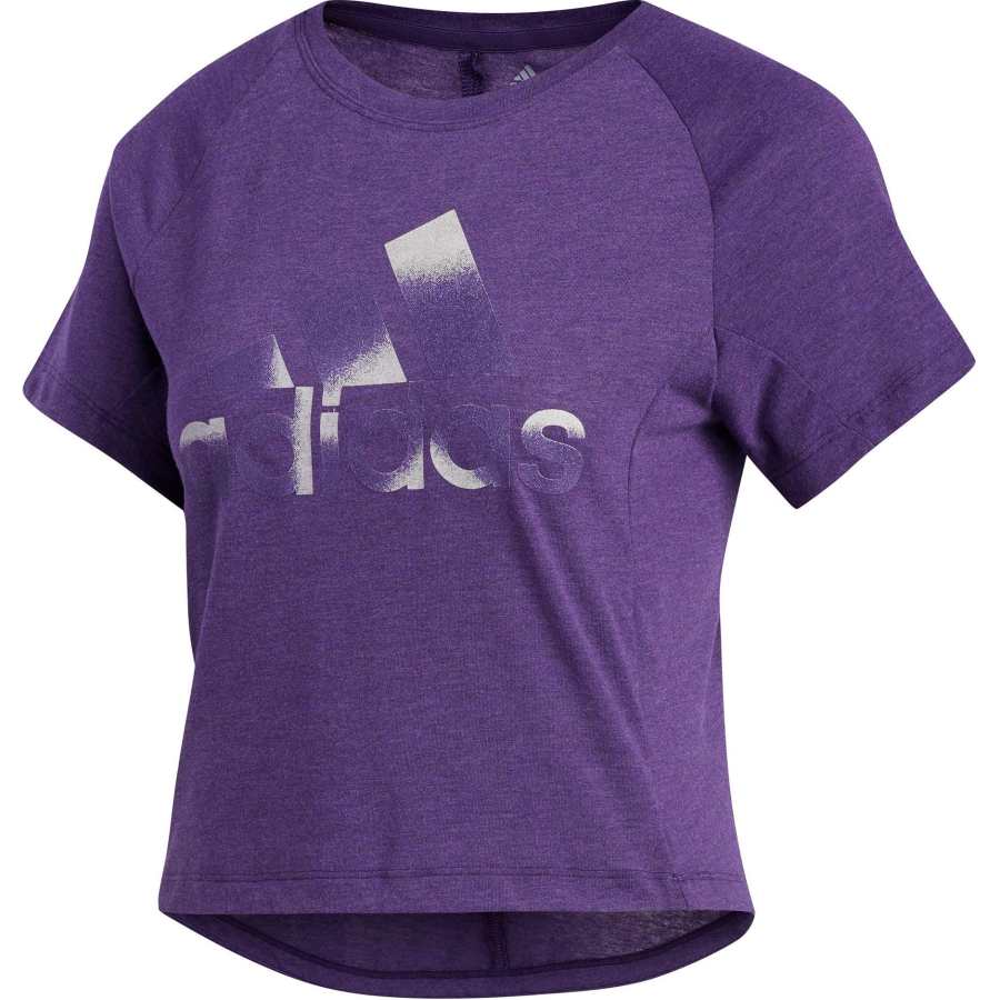 Adidas Adidas T Shirts Women's Purple Crew Neck Moderate Other