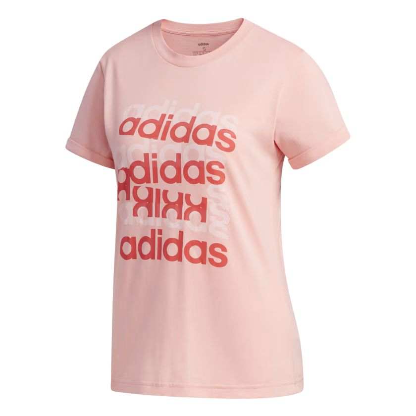 Adidas Adidas T Shirts Women's Pink Crew Neck Moderate