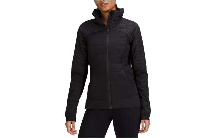 Lululemon Down For It All Jackets Women's Black Hooded Moderate Other