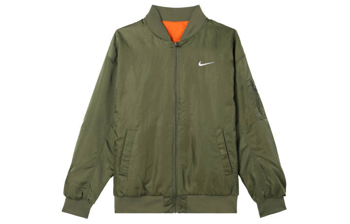 Nike Nike Women's Varsity Bomber Reversible Sporty Jacket Green