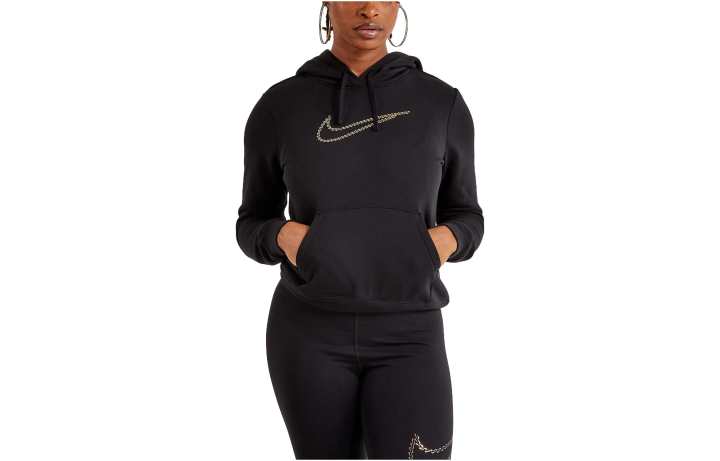 Nike Nike CLUB FLEECE SHINE PULLOVER HOODIE Sweatshirt Women's Black