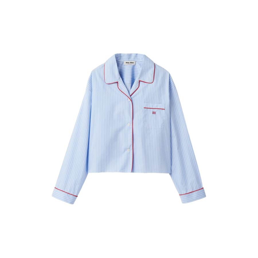 MIU MIU SS24 Shirt Women's Sky Blue