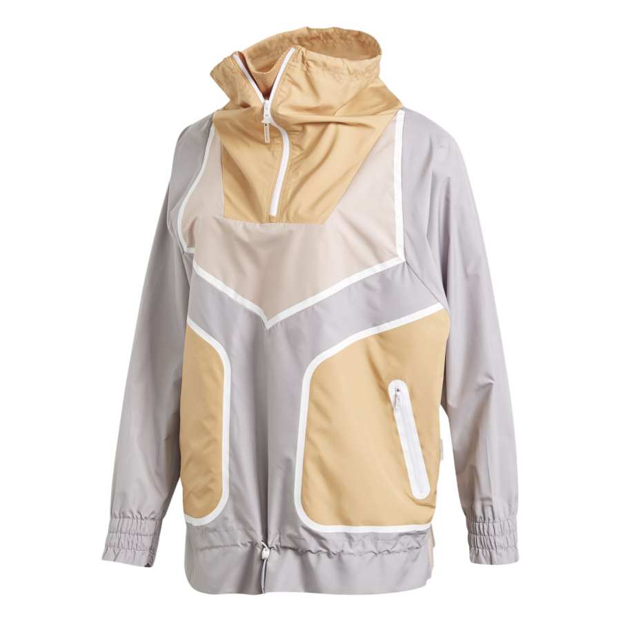 Adidas Adidas x Stella McCartney Adizero Jacket Women's Pearl Gray/Brown Yellow/Ice Pink