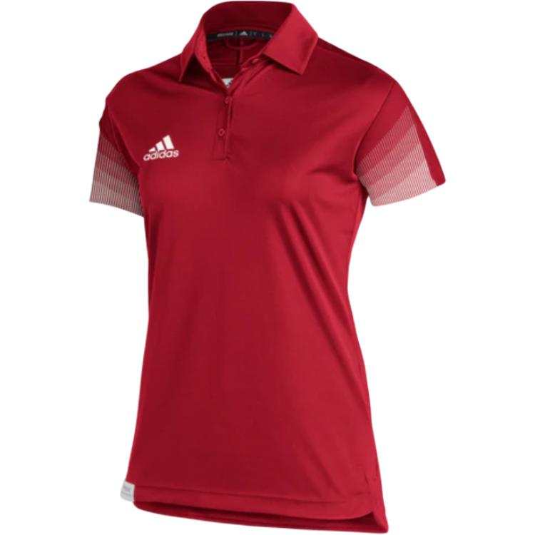 Adidas Adidas Clothing Polo Shirts Women's Red Polo Collar Moderate