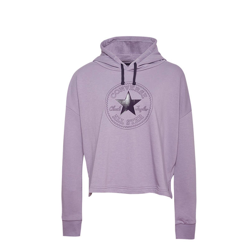 Converse All Star Sweatshirt Women's Gray Purple
