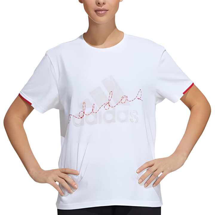 Adidas Adidas T Shirts Women's White Crew Neck Moderate