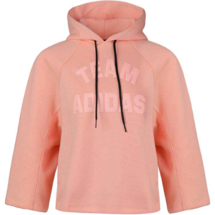Adidas Adidas Sweatshirts Women's Pink Hooded Moderate