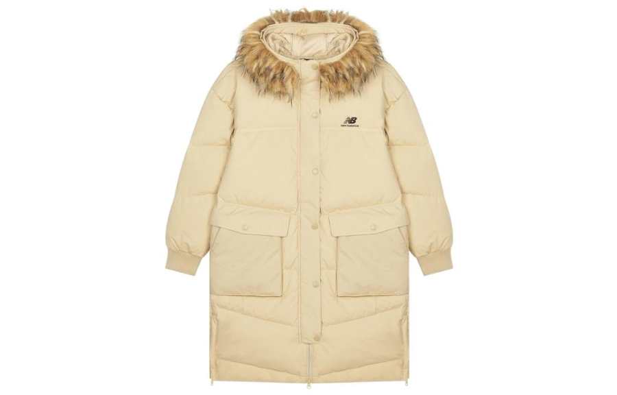 New Balance New Balance Down Jackets Women's Yellow Hooded Thickened Other