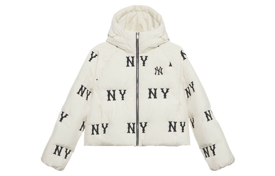 MLB New York Yankees FW24 Down Jacket Women's Dark Cream