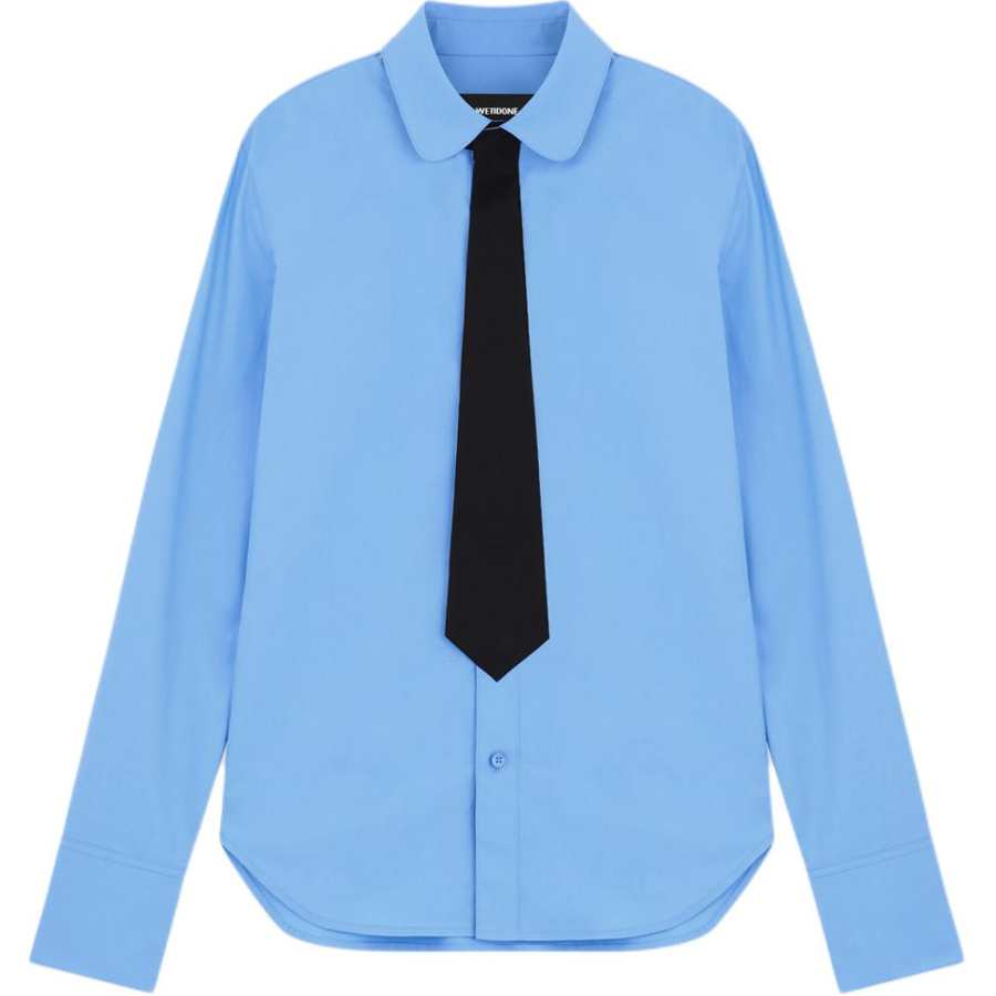 WE11DONE WE11DONE Shirts Women's Blue Pointed Collar Moderate