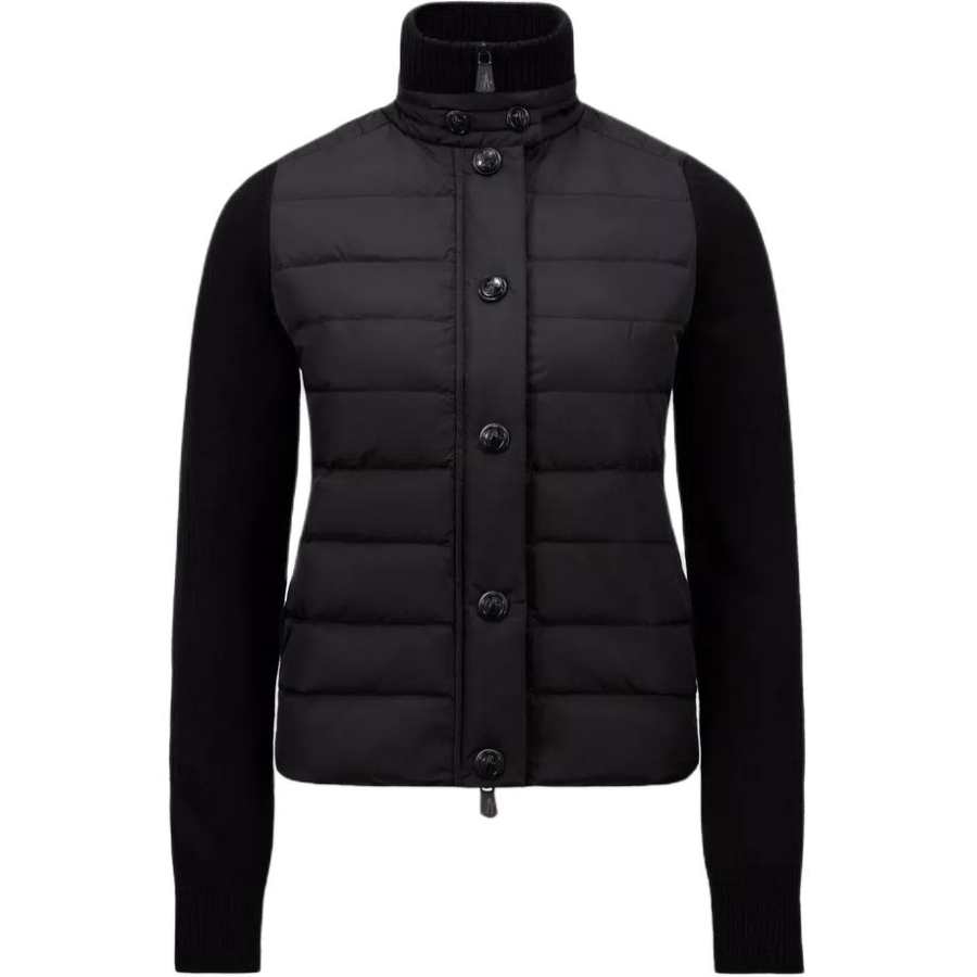 Moncler CARDIGAN Down Jacket Women's Black