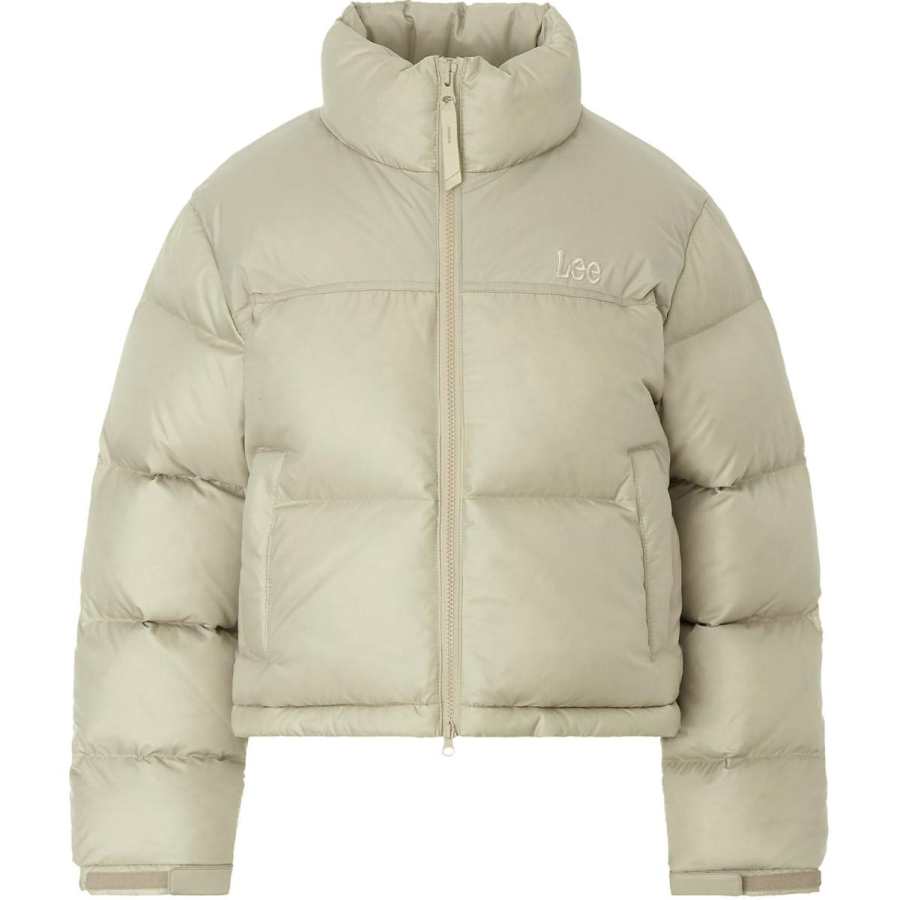 Lee Lee Down Jackets Women's Beige Stand Collar Moderate