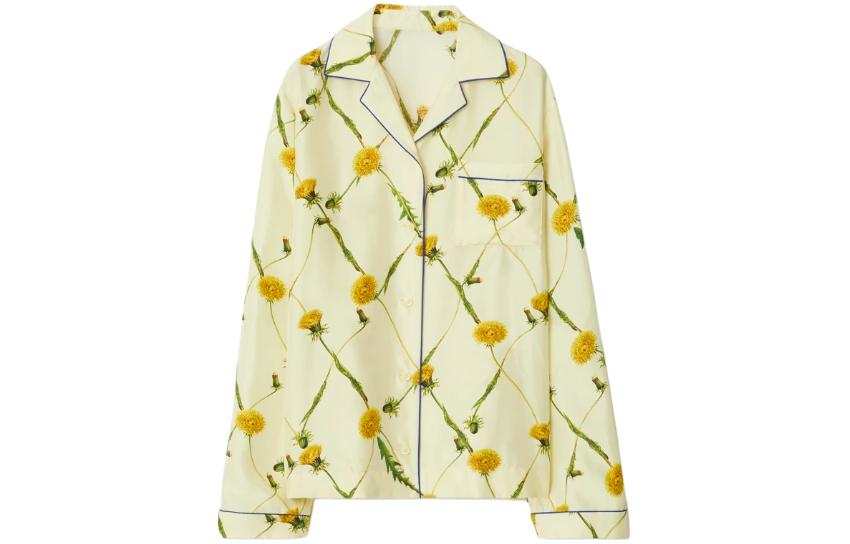 Burberry SS24 Shirt Women's Beverage Yellow