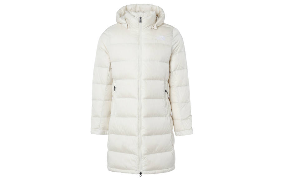 THE NORTH FACE Down Jackets Women's White Hooded Moderate Other