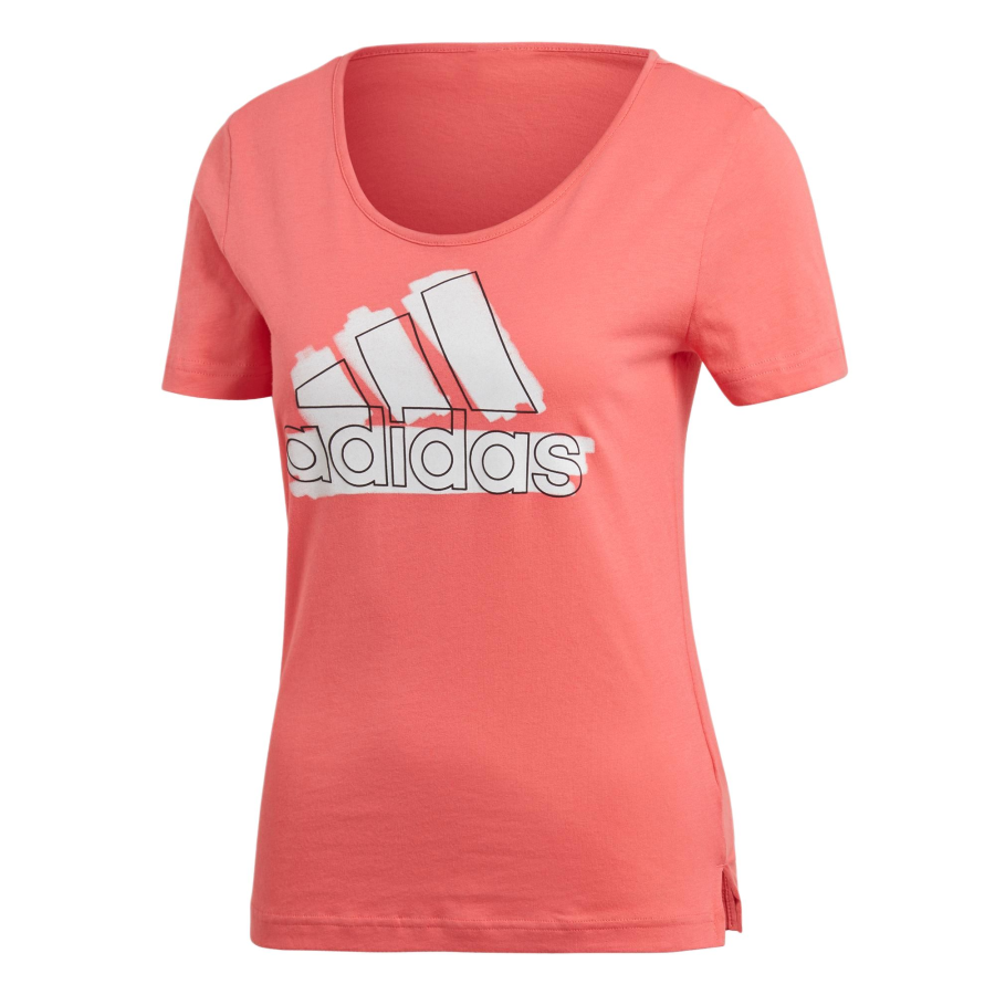 Adidas Adidas T Shirts Women's Pink Crew Neck Moderate