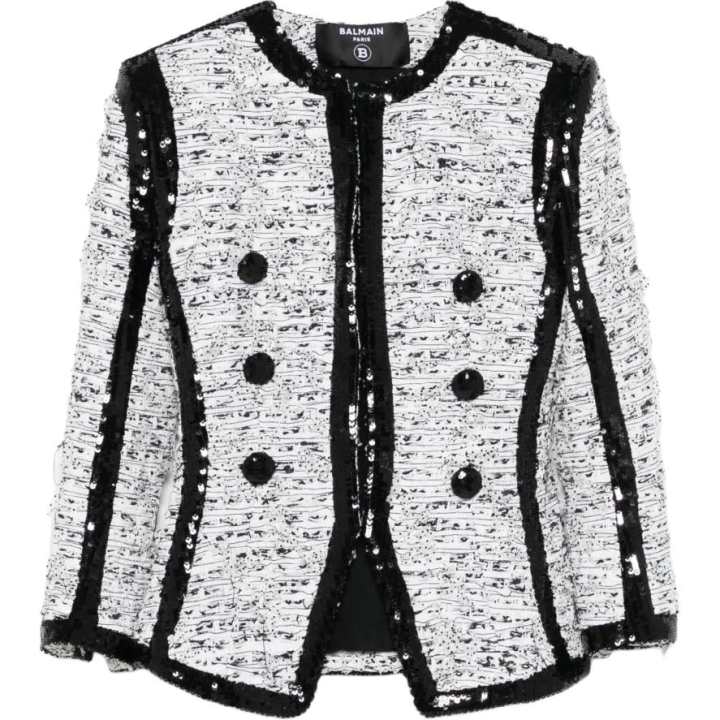 BALMAIN Balmain glitter-detail jacket